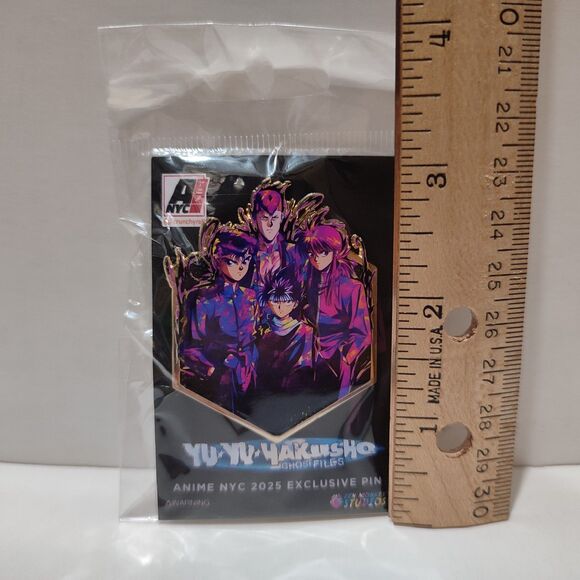 Yu Yu Hakusho Team Yusuke Limited Edition Enamel Pin Official NYCC Badge - Picture 2 of 2